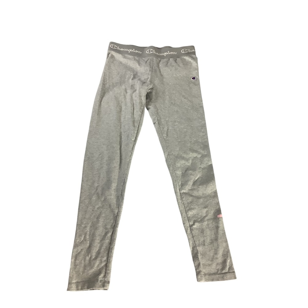 Champion Kids Grey Athletic Leggings Size M Authentic Athleticwear‎ Rainbow Logo